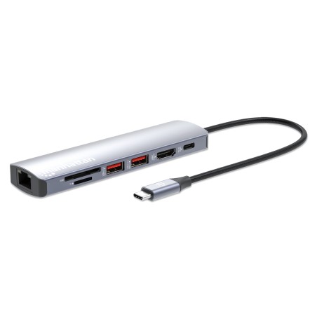 Manhattan USB-C PD 7-in-1 4K Docking Station - Ultimate Connectivity & High-Performance Solution!